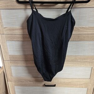 Elegant Black and Cream Shapewear Bodysuit. Never Worn